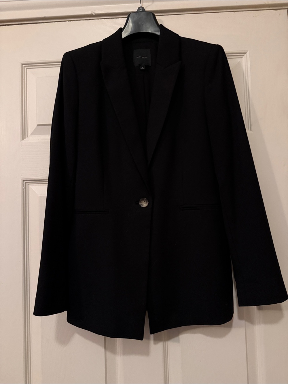 Alex Marie Black Single-Button Blazer